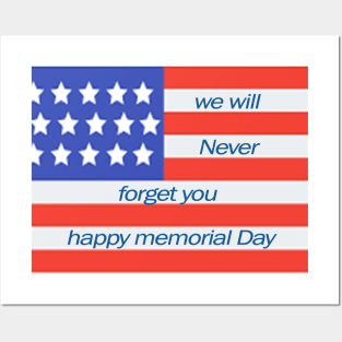 memorial day Posters and Art